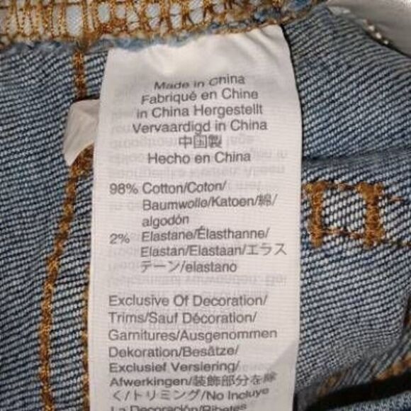 Perfect Vintage Crop Jeans Sz 25 Madewell Blue Stretch Denim High Rise Blue - Picture 7 of 9